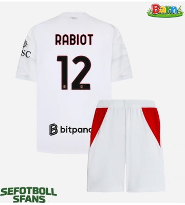 AC Milan Adrien Rabiot #12 Bortaställ Barn 2026-27 Kortärmad (+ Korta byxor)